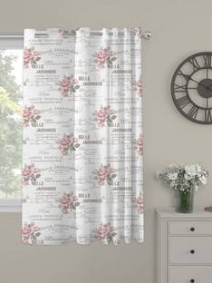 OASIS 152 cm (5 ft) Window Cotton Curtain Single Curtain