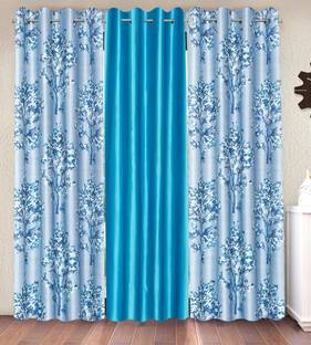 Fashion String 153 cm (5 ft) Polyester Semi Transparent Window Curtain (Pack Of 3)
