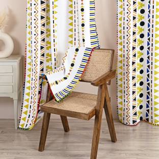 HOMEMONDE 213 cm (7 ft) पर्दा (2  का पैक)