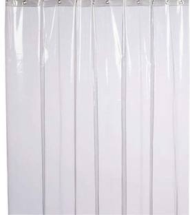 Newpshade 183 cm (6 ft) PVC Transparent Door Curtain Single Curtain
