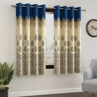Story@home 152 cm (5 ft) Polyester Semi Transparent Window Curtain (Pack Of 2)