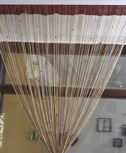 easy click 213 cm (7 ft) Long Door Polyester Transparent Curtain Single Curtain