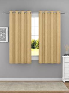 Raymond Home 152 cm (5 ft) Polyester Semi Transparent Window Curtain (Pack Of 2)