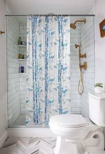 lavimo 210 cm (7 ft) Shower PVC Semi Transparent Curtain Single Curtain