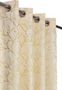 FABDRAPE 243.84 cm (8 ft) Velvet Room Darkening Shower Curtain (Pack Of 2)