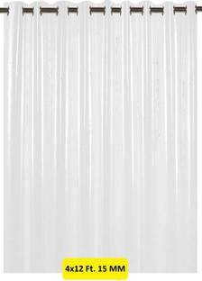 Abhsant 360 cm (12 ft) PVC Transparent Long Door Curtain Single Curtain