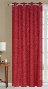 REHAAN 275 cm (9 ft) Long Door Polyester Semi Transparent Curtain Single Curtain