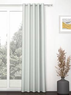Story@home 215 cm (7 ft) Door Polyester, Silk Blackout Curtain Single Curtain