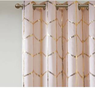 p23 154 cm (5 ft) Window Polyester Room Darkening Curtain (Pack Of 2)