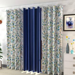 shopgallery 153 cm (5 ft) Polyester Semi Transparent Window Curtain (Pack Of 3)