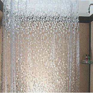 COZY FIT 274.32 cm (9 ft) Long Door PVC Semi Transparent Curtain Single Curtain