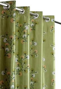 Flipkart SmartBuy 152 cm (5 ft) Polyester Semi Transparent Window Curtain (Pack Of 2)