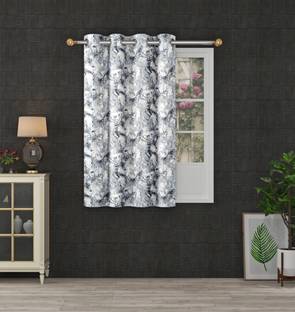 Panipat Textile Hub 152 cm (5 ft) Polyester Semi Transparent Window Curtain Single Curtain