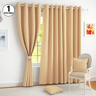 Story@home 152 cm (5 ft) Window Polyester, Silk Blackout Curtain Single Curtain