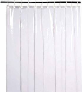Furnish Flow 183 cm (6 ft) Window PVC Transparent Curtain Single Curtain