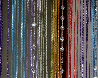 PINDIA 213.36 cm (7 ft) Polyester Semi Transparent Door Curtain Single Curtain