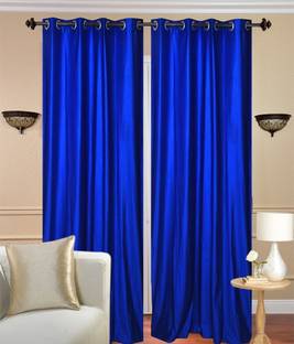 Panipat Textile Hub 152.4 cm (5 ft) Polyester Window Curtain (Pack Of 2)