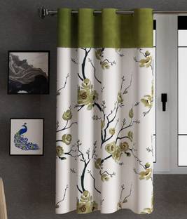 Lunar Days 274 cm (9 ft) Polyester Semi Transparent Long Door Curtain Single Curtain