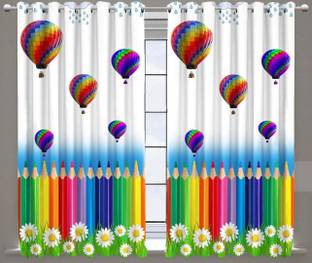 AH ARTSY HOME 154 cm (5 ft) Polyester Room Darkening Window Curtain Single Curtain