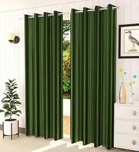 Fashion String 153 cm (5 ft) Polyester Semi Transparent Window Curtain (Pack Of 2)