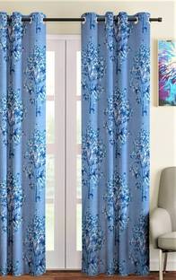 Fashion String 213 cm (7 ft) Polyester Semi Transparent Door Curtain Single Curtain