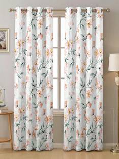 Ana 213 cm (7 ft) Cotton Room Darkening Door Curtain (Pack Of 2)