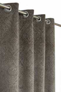 Panipat Textile Hub 153 cm (5 ft) Velvet Room Darkening Window Curtain (Pack Of 2)