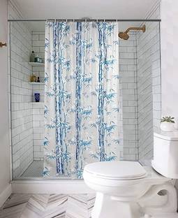 SHAVIN 272 cm (9 ft) PVC Semi Transparent Long Door Curtain Single Curtain