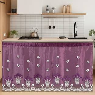 ANSHMJIMN 59 cm (2 ft) Window Satin Blackout Curtain Single Curtain