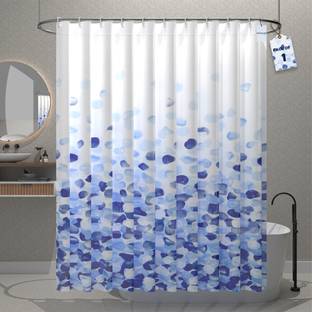 HOMESTIC by Kuber Industries 180 cm (6 ft) PVC Semi Transparent Shower Curtain Single Curtain