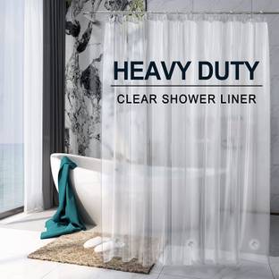 Pop Shade 214 cm (7 ft) PVC Transparent Door Curtain Single Curtain