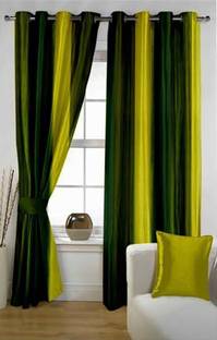 JUPON 243.8 cm (8 ft) Long Door Polyester Room Darkening Curtain (Pack Of 2)