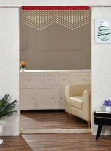 VOBLIN 60.96 cm (2 ft) Door PVC Semi Transparent Curtain Single Curtain