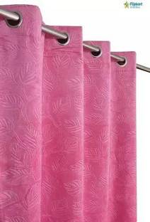 Flipkart SmartBuy 162 cm (5 ft) Window Velvet Semi Transparent Curtain Single Curtain