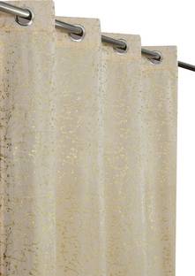 VELOURA 243.84 cm (8 ft) Velvet Room Darkening Shower Curtain (Pack Of 2)