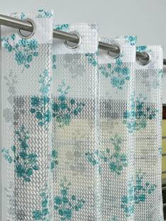 Homify Creation 214 cm (7 ft) Tissue Transparent Door Curtain Single Curtain