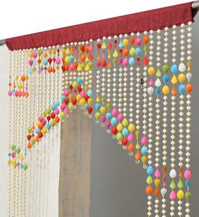 GOYTEX 213.36 cm (7 ft) PVC Transparent Door Curtain Single Curtain