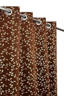 Benchmark 152 cm (5 ft) Window Velvet Room Darkening Curtain (Pack Of 2)