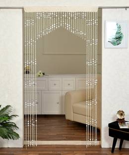 YUKANY 213 cm (7 ft) PVC Semi Transparent Door Curtain Single Curtain