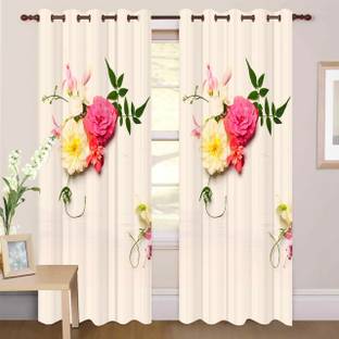 S21 154 cm (5 ft) Polyester Room Darkening Window Curtain (Pack Of 2)