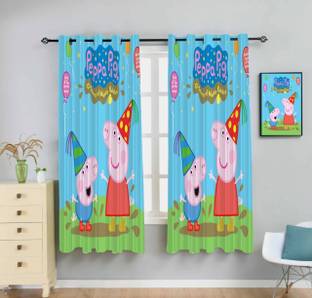 Newturn 155 cm (5 ft) पॉलिएस्टर खिड़की पर्दा (2  का पैक)