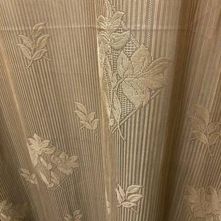 DEHATI STORE 213 cm (7 ft) Net Transparent Door Curtain Single Curtain