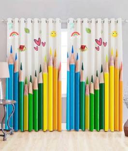 BANAVY 152 cm (5 ft) Window Polyester Room Darkening Curtain (Pack Of 2)