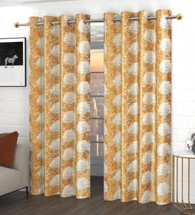 GOYTEX 275 cm (9 ft) Long Door Polyester Room Darkening Curtain (Pack Of 2)