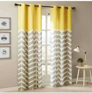 GRIZNA 213 cm (7 ft) Polyester Room Darkening Door Curtain Single Curtain