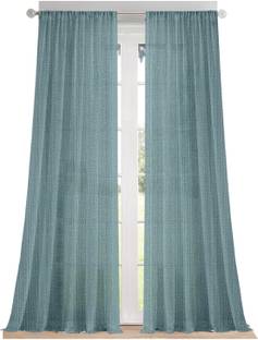 Cortina 270 cm (9 ft) Polyester Semi Transparent Long Door Curtain (Pack Of 2)