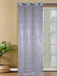 KUBER INDUSTRIES 244 cm (8 ft) PVC Transparent Door Curtain Single Curtain
