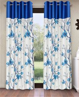 Fashion String 153 cm (5 ft) Window Polyester Semi Transparent Curtain (Pack Of 2)