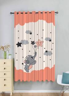 Newturn 155 cm (5 ft) Window Polyester Room Darkening Curtain Single Curtain