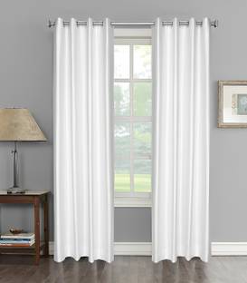 Kanodia Poly Fab 213 cm (7 ft) Polyester Room Darkening Door Curtain (Pack Of 2)